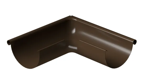 Угол внешний 90° D125 Döcke STAL PREMIUM Каштан, (RAL 8017) купить в Волжском