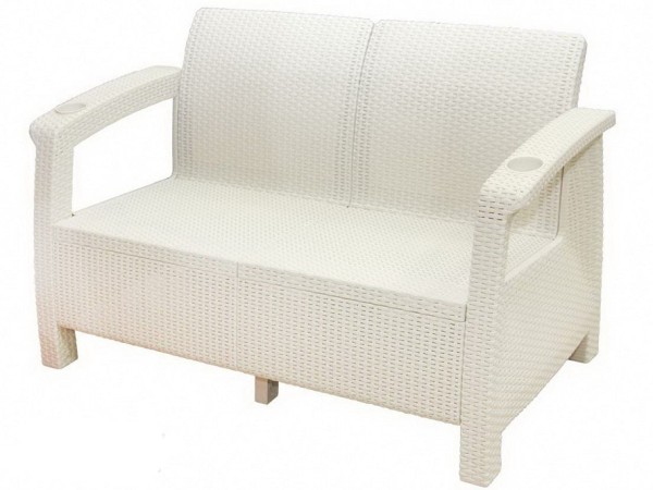 Двухместный диван Yalta Sofa Seаt белый купить в Волжском