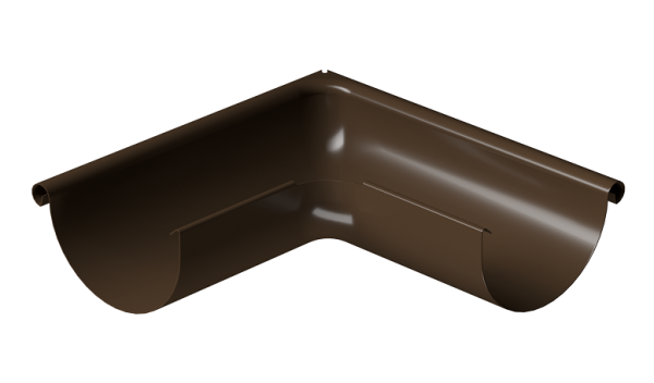 Угол внешний 90° D125 Döcke STAL PREMIUM Каштан, (RAL 8017) купить в Волжском