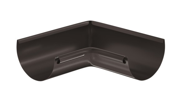 Водосток Aquasistem, система 125x90 - Угол желоба, внутренний 90° RR 32 Тёмно-Коричневый купить в Волжском