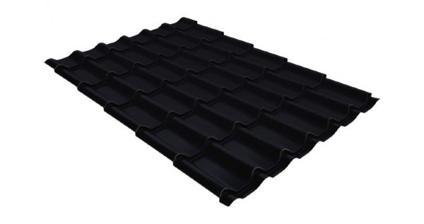 Металлочерепица классик GL 0,5 Velur20 RAL 9005 черный купить в Волжском