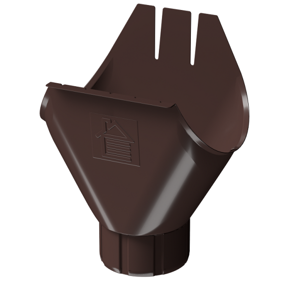 Воронка желоба D125 Döcke STAL PREMIUM Шоколад, (RAL 8019) купить в Волжском