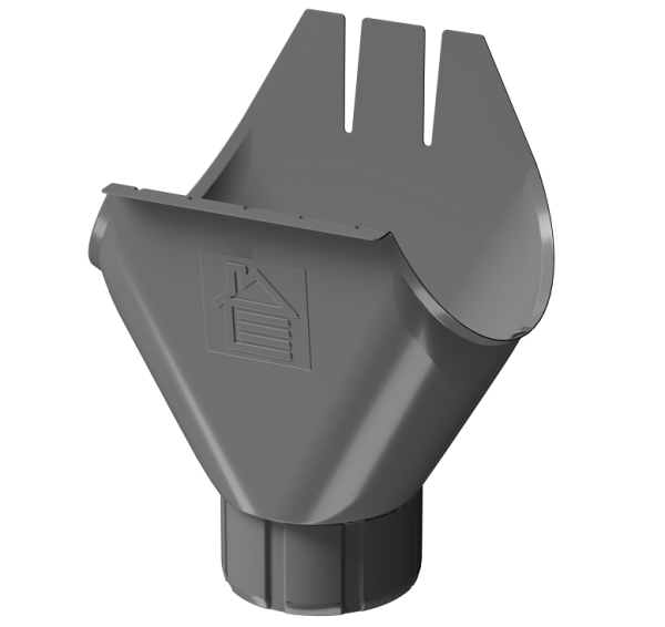Воронка желоба D125 Döcke STAL PREMIUM Графит, (RAL 7024) купить в Волжском