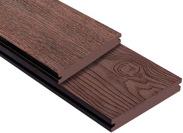 Террасная доска ДПК Outdoor 3D полнотелая STORM/OCEAN BROWN коричневая микс купить в Волжском