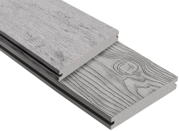 Террасная доска ДПК Outdoor 3D полнотелая STORM/OCEAN GREY серая микс купить в Волжском