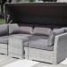 Диван-Трансформер AFINA плетеный из иск. ротанга AFM-320G Grey купить в Волжском