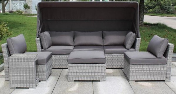 Диван-Трансформер AFINA плетеный из иск. ротанга AFM-320G Grey купить в Волжском