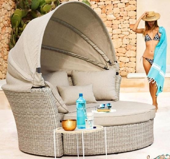 Диван-Трансформер AFINA плетеный из иск. ротанга AFM-325 Beige купить в Волжском