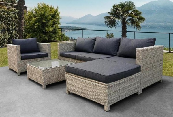 Комплект мебели AFINA плетеной из иск. ротанга YR821G Grey/Grey купить в Волжском
