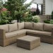 Комплект мебели AFINA плетеной из иск. ротанга YR825B Beige купить в Волжском