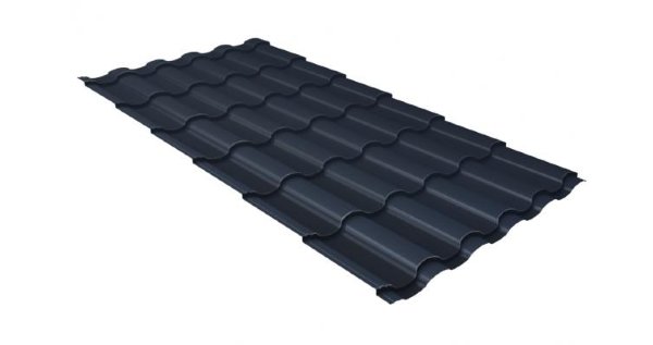 Металлочерепица кредо 0,5 Satin RAL 7024 мокрый асфальт купить в Волжском