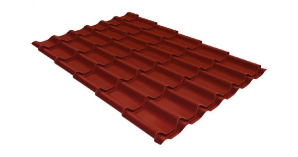 Металлочерепица классик 0,5 Satin RAL 3009 оксидно-красный купить в Волжском