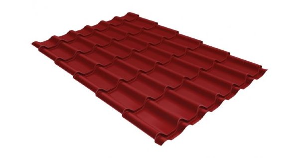 Металлочерепица классик 0,5 Satin RAL 3011 коричнево-красный купить в Волжском