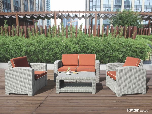 Уличные диваны и кресла коллекции Rattan Premium 4 купить в Волжском