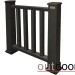 Ограждение из ДПК Outdoor Классик 3D STORM чёрный купить в Волжском