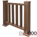 Ограждение из ДПК Outdoor Классик 3D STORM коричневый микс купить в Волжском