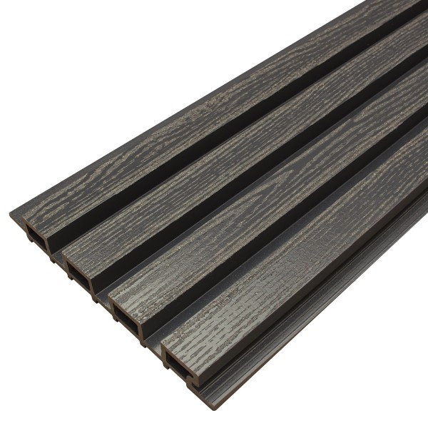 Фасадная доска из ДПК Faynag Wood Рейка Мокрый Асфальт купить в Волжском