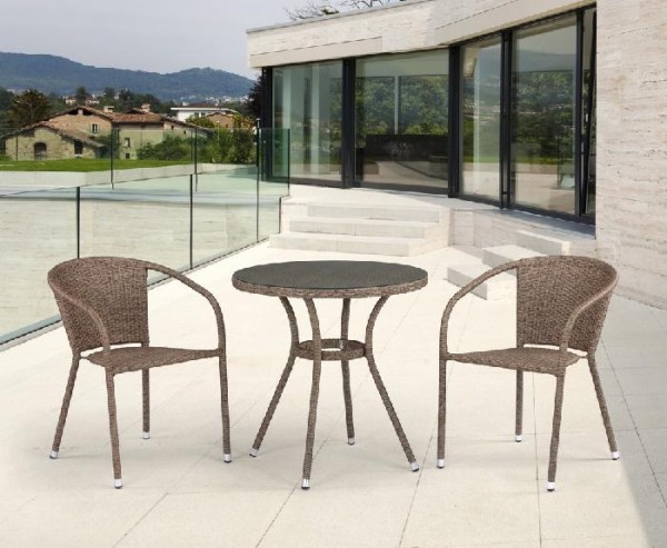 Комплект плетеной мебели AFINA из иск. ротанга T282ANT/Y137C-W56 Light Brown 2Pcs купить в Волжском