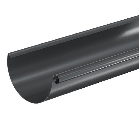 Водосток Aquasistem, система 125x90 - Водосточный желоб 3.00м RAL 7024 Тёмно-серый купить в Волжском
