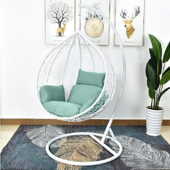 Кресло Подвесное из искусственного ротанга AFM-168A-L White/Green купить в Волжском