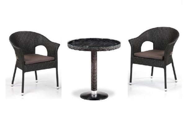 Комплект плетеной мебели AFINA из иск. ротанга T601/Y79A-W53 Brown 2Pcs купить в Волжском