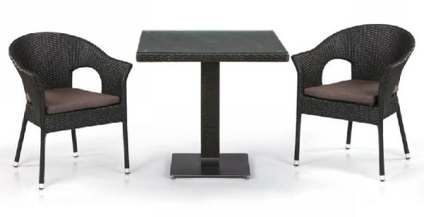 Комплект плетеной мебели AFINA из иск. ротанга T605SWT/Y79A-W53 Brown 2Pcs купить в Волжском
