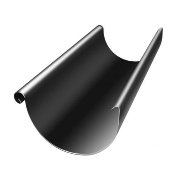 Водосток Grand Line 125x90 – Желоб 3м RAL 9005 купить в Волжском