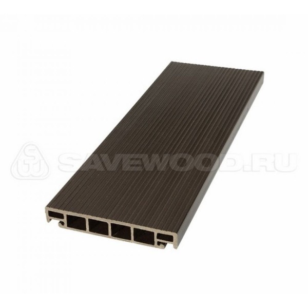 Террасная доска из ДПК SW-Salix «SaveWood» темно-коричневый купить в Волжском