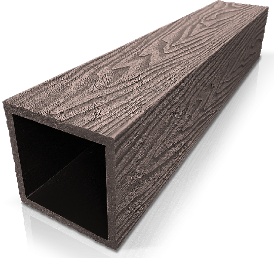 Столб ДПК 3D GardenParkett фактура дерева Венге купить в Волжском