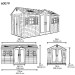 Сарай пластиковый LifeTime 15x8 DD купить в Волжском