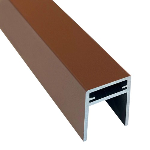 П-профиль Алюминиевый EasyDecking 35x25 Коричневый купить в Волжском