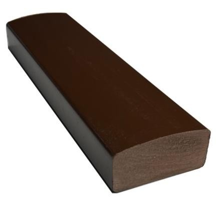 Лавочный брус Ecodecking Некст полнотелый глянцевый 70х35 шоколад купить в Волжском