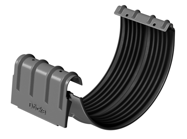 Соединитель желобов D125 Döcke STAL PREMIUM Графит, (RAL 7024) купить в Волжском