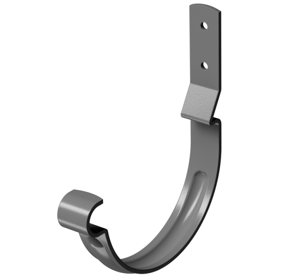 Карнизный крюк короткий (гнутый) D125 Döcke STAL PREMIUM Графит, (RAL 7024) купить в Волжском
