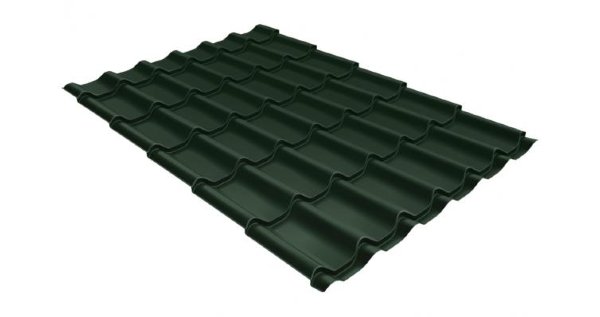 Металлочерепица классик 0,5 Satin RR 11 темно-зеленый купить в Волжском